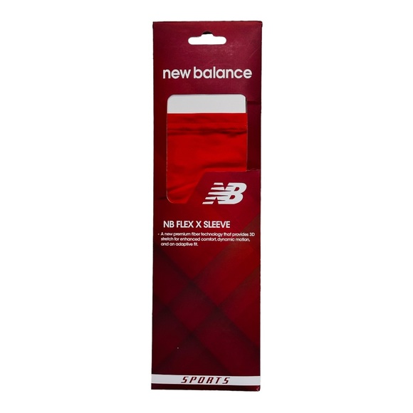 New Balance Flex Arm Sleeve - Baseball / Basketball Compression - Red - Picture 6 of 7